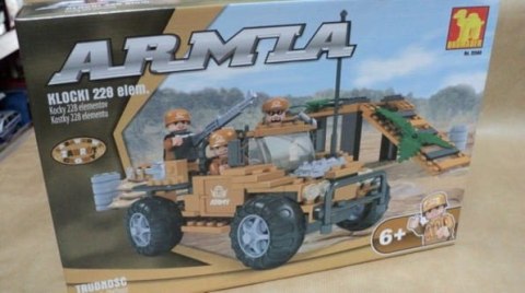 KLOCKI DROMADER SERIA ARMIA - WÓZ BOJOWY POLIGON, 228 ELEM. KLOCKI DROMADER SERIA ARMIA - WÓZ BOJOWY POLIGON, 228 ELEM.
