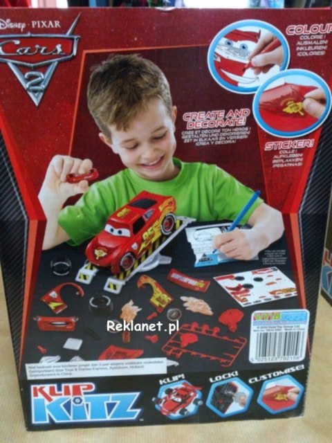 KLIP KITZ, DISNEY PIXAR - ZIG-ZAG McQUEEN, SEAN McMISSION lub ZŁOMEK DO ZŁOŻENIA KLIP KITZ, DISNEY PIXAR - ZIG-ZAG McQUEEN, SEAN McMISSION lub ZŁOMEK DO ZŁOŻENIA