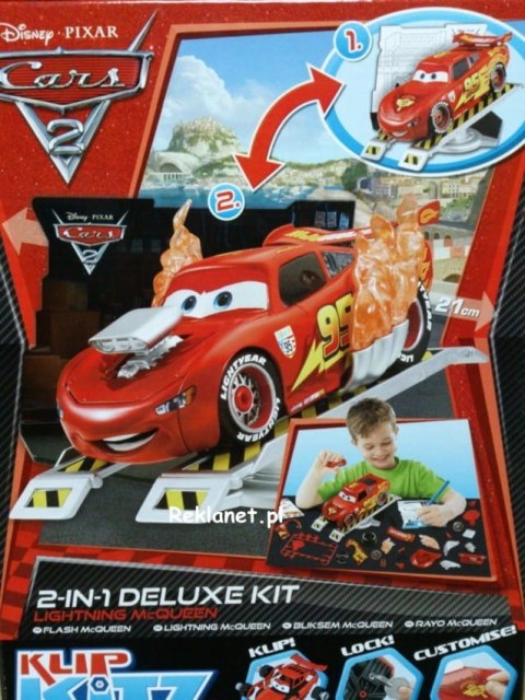 KLIP KITZ, DISNEY PIXAR - ZIG-ZAG McQUEEN, SEAN McMISSION lub ZŁOMEK DO ZŁOŻENIA KLIP KITZ, DISNEY PIXAR - ZIG-ZAG McQUEEN, SEAN McMISSION lub ZŁOMEK DO ZŁOŻENIA
