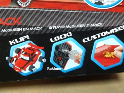 KLIP KITZ, DISNEY PIXAR - ZIG-ZAG McQUEEN, SEAN McMISSION lub ZŁOMEK DO ZŁOŻENIA KLIP KITZ, DISNEY PIXAR - ZIG-ZAG McQUEEN, SEAN McMISSION lub ZŁOMEK DO ZŁOŻENIA