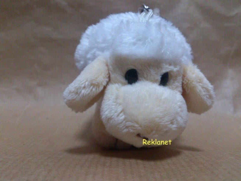 PLUSZOWY, ŚLICZNY BRELOCZEK KACZUSIA LUB OWIECZKA, 8cm PLUSZOWY, ŚLICZNY BRELOCZEK KACZUSIA LUB OWIECZKA, 8cm