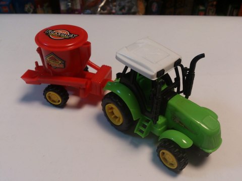 TRAKTOR Z MASZYNĄ ROLNICZĄ, 25cm TRAKTOR Z MASZYNĄ ROLNICZĄ, 25cm