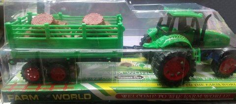 TRAKTOR Z PRZYCZEPĄ MASZYNĄ ROLNICZĄ TRAKTOR Z PRZYCZEPĄ MASZYNĄ ROLNICZĄ