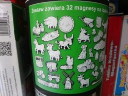 UKŁADANKA EDUKACYJNA - KOLOROWANKA MAGNETYCZNA Z KREDKAMI FARMA