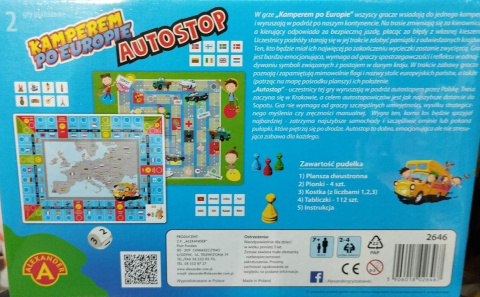 GRA PLANSZOWA 2w1 - KAMPERM PO EUROPIE I AUTOSTOP GRA PLANSZOWA 2w1 - KAMPERM PO EUROPIE I AUTOSTOP