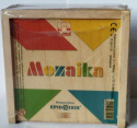 DREWNIANE KLOCKI, MOZAIKA GEOMETRYCZNA KOLOROWA. PRODUKT POLSKI.