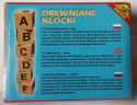 DREWNIANE KLOCKI Z LITERKAMI, 12szt, POLSKIE ZNAKI. PRODUKT POLSKI.