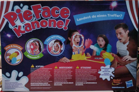 HASBRO - GRA TOWARZYSKA PIE FACE KANONE - ŚMIETANĄ W TWARZ. HASBRO - GRA TOWARZYSKA PIE FACE KANONE - ŚMIETANĄ W TWARZ.