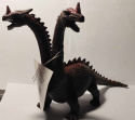 FIGURKI ZWIERZĄT - SMOK DWUGŁOWY. DINOZAUR 22cm