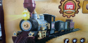 CLASSIC TRAIN - KOLEJKA ELEKTRYCZNA KLASYCZNA Z DYMEM. BARDZO DUŻE WAGONY.