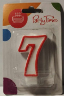 ŚWIECZKA URODZINOWA CYFRA 6,5CM