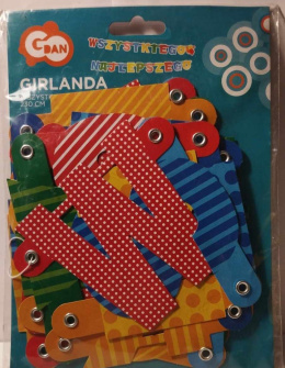 GIRLANDA IMPREZOWA, URODZINOWA 230CM. NAPIS WSZYSTKIEGO NAJLEPSZEGO