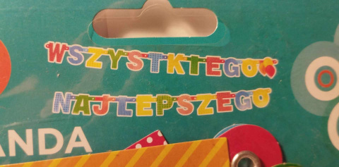GIRLANDA IMPREZOWA, URODZINOWA 230CM. NAPIS WSZYSTKIEGO NAJLEPSZEGO GIRLANDA IMPREZOWA, URODZINOWA 230CM. NAPIS WSZYSTKIEGO NAJLEPSZEGO