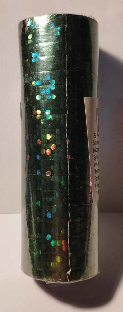 SERPENTYNY HOLOGRAFICZNE KROPKI 18 PASKÓW SERPENTYNY HOLOGRAFICZNE KROPKI 18 PASKÓW