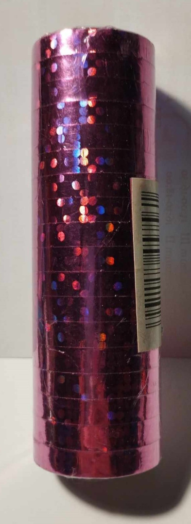 SERPENTYNY HOLOGRAFICZNE KROPKI 18 PASKÓW SERPENTYNY HOLOGRAFICZNE KROPKI 18 PASKÓW