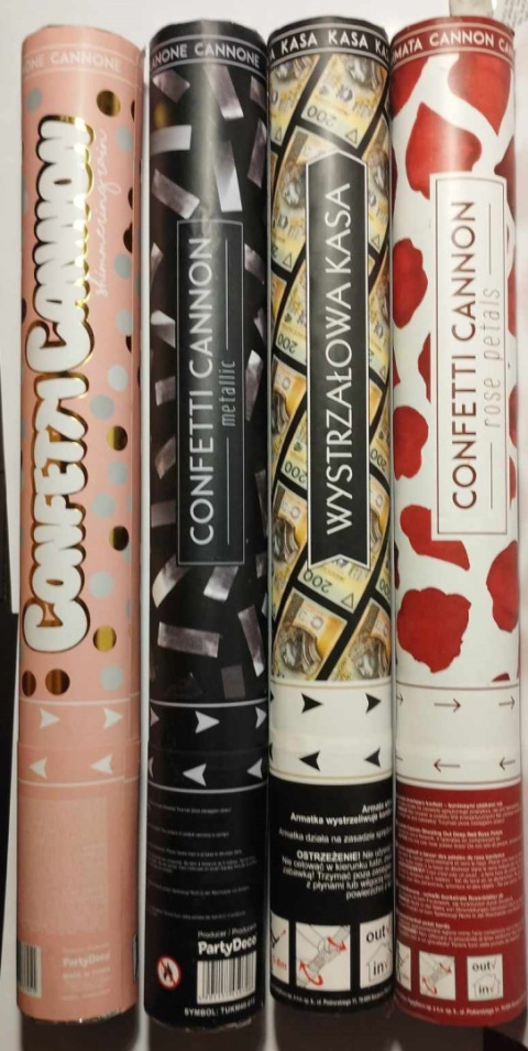 KONFETTI WYRZUTNIA BŁYSZCZĄCY DESZCZ. ARMATKA STRZELAJĄCA CONFETTI. KONFETTI WYRZUTNIA BŁYSZCZĄCY DESZCZ. ARMATKA STRZELAJĄCA CONFETTI.