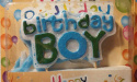 ŚWIECZKI URODZINOWE NAPIS BIRTHDAY GIRL LUB BOY, 2 KNOTY