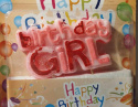 ŚWIECZKI URODZINOWE NAPIS BIRTHDAY GIRL LUB BOY, 2 KNOTY