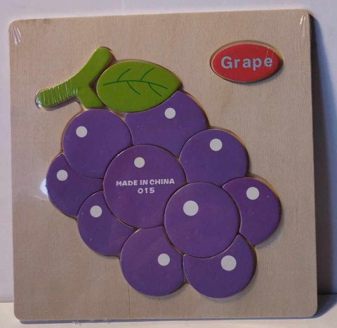 UKŁADANKA DREWNIANA DLA MALUSZKA. DREWNIANE PUZZLE OWOCE UKŁADANKA DREWNIANA DLA MALUSZKA. DREWNIANE PUZZLE OWOCE