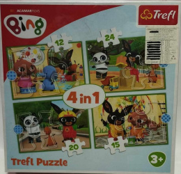 PUZZLE TREFL 4w1 KRÓLIK BING