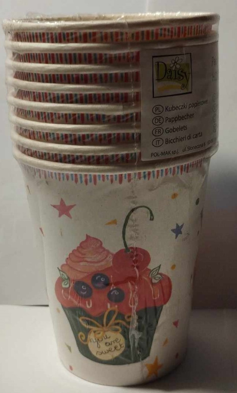 KUBKI URODZINOWE DLA DZIECI I NIE TYLKO, OP 8 SZT KUBKI URODZINOWE DLA DZIECI I NIE TYLKO, OP 8 SZT