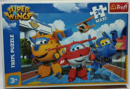 TREFL MAXI PUZZLE 24 ELEMENTY - SUPER WINGS. SAMOLOTY Z BAJKI