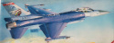 MODEL DO SKLEJANIA - SAMOLOT WOJSKOWY F-16CG-42 TULSA INDIAN. SKALA 1:72
