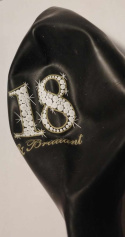 BALONY NA HEL 81CM + BALONY CZARNE I Z NAPISEM - ZESTAW NA 18-TKĘ.