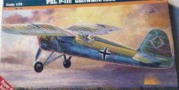 MODEL DO SKLEJANIA SAMOLOT WOJSKOWY PZL-11c LUFTWAFFE 1939, SKALA 1:72