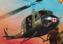 MODEL DO SKLEJANIA - MEDYCZNY HELIKOPTER WOJSKOWY BELL UH-1D MEDEVAC. SKALA 1:72
