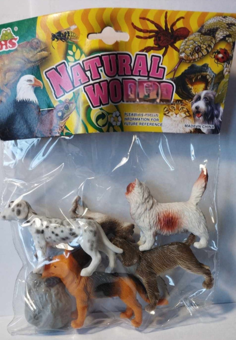 FIGURKI ZWIERZĄT - PSY I KOTY 5 szt. FIGURKI ZWIERZĄT - PSY I KOTY 5 szt.