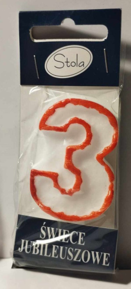 ŚWIECZKA URODZINOWA STOLA, 6,5cm