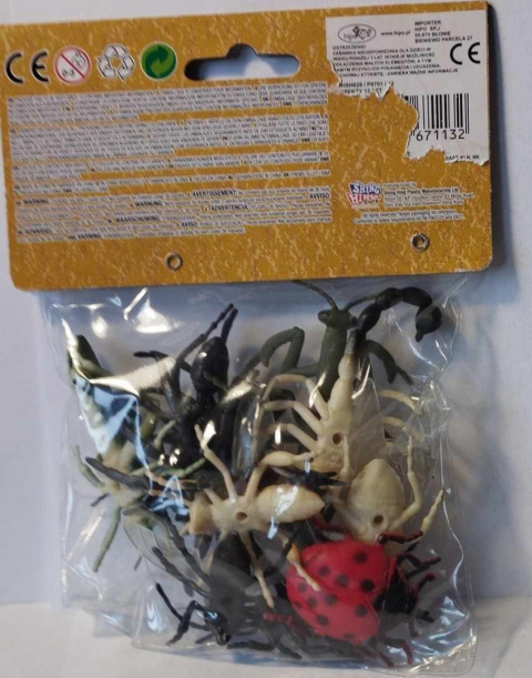 MINI FIGURKI ZWIERZĄT - INSEKTY. ZESTAW 12 szt. MINI FIGURKI ZWIERZĄT - INSEKTY. ZESTAW 12 szt.
