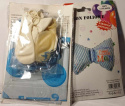 ZESTAW BALONÓW NA BABY SHOWER. BALONY NA HEL, BALONY KSZTAŁTY I BALONY Z NAPISEM.