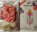 ZESTAW BALONÓW NA BABY SHOWER. BALONY NA HEL, BALONY KSZTAŁTY I BALONY Z NAPISEM.