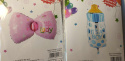 ZESTAW BALONÓW NA BABY SHOWER. BALONY NA HEL, BALONY KSZTAŁTY I BALONY Z NAPISEM.
