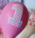 ZESTAW NA ROCZEK DLA DZIEWCZYNKI - KORONA, BALONY, KOTYLIONY