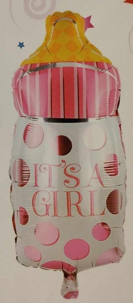 BALON NA HEL, 82cm, BABY SHOWER - BUTELKA Z MLEKIEM. BALON NA HEL, 82cm, BABY SHOWER - BUTELKA Z MLEKIEM.