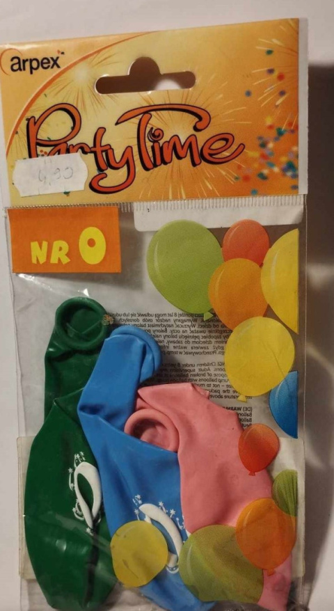 TRADYCYJNE BALONY LATEKSOWE 25cm, Z CYFRĄ, NA URODZINY. KPL. 3 szt. TRADYCYJNE BALONY LATEKSOWE 25cm, Z CYFRĄ, NA URODZINY. KPL. 3 szt.