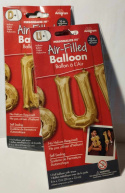 BALON LITERKA ZŁOTA 16`` - 40cm