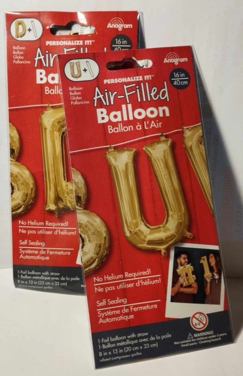 BALON LITERKA ZŁOTA 16`` - 40cm BALON LITERKA ZŁOTA 16`` - 40cm